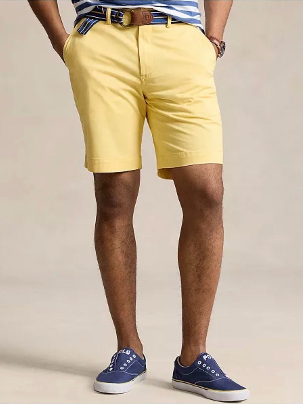 Polo Ralph Lauren Classic Fit 9” Chino Shorts Yellow 32 NWOT